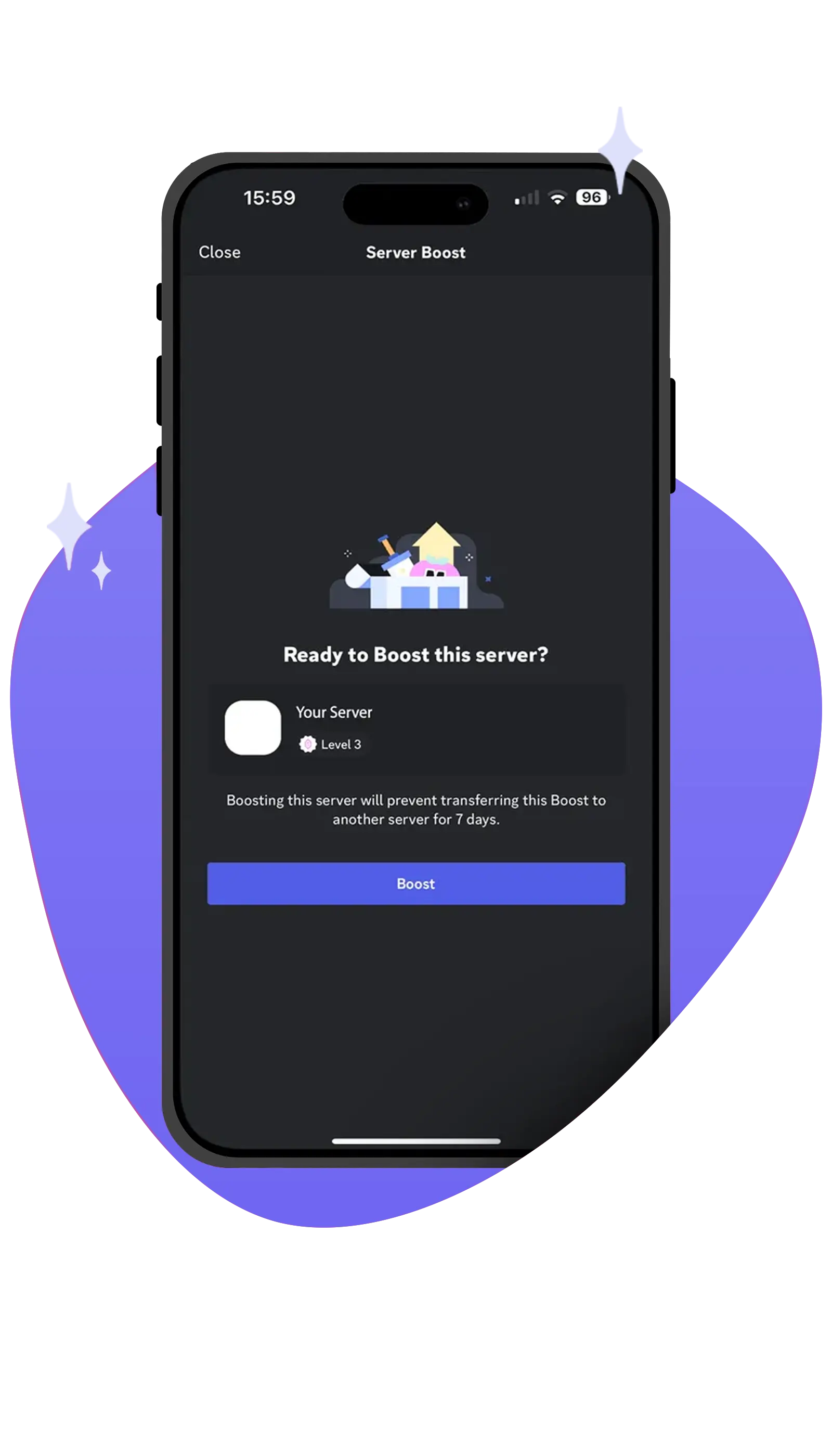 Discord mobile interface